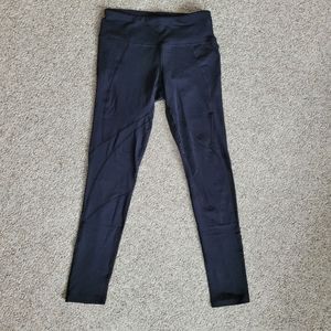 NWT Vina Black Leggings with Mesh Size Small